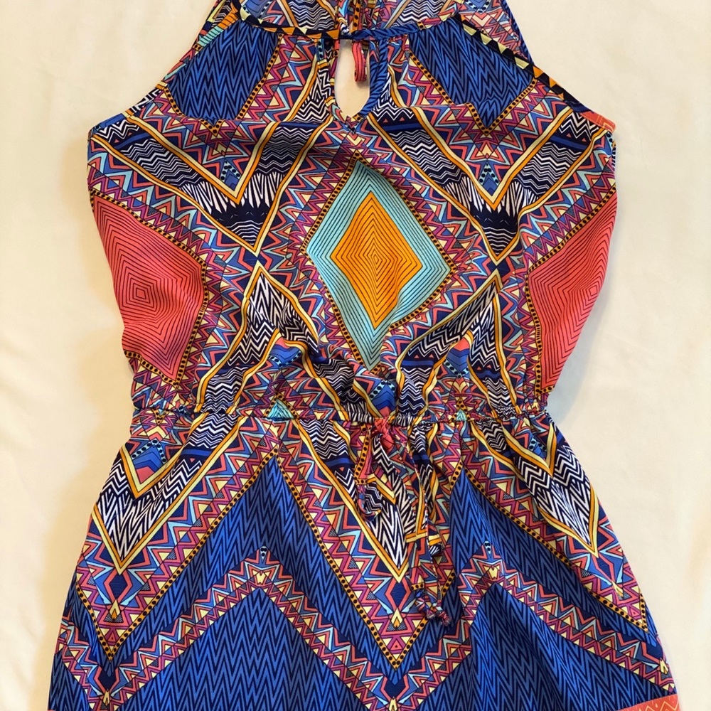 Colorful Aztec print dress